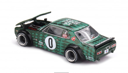 Машинка Premium Kaido House x MiNI GT Nissan Skyline 2000GT-R (KPGC10) Cortez V1 1:64 KHMG249 Green - Retromagaz, image 2