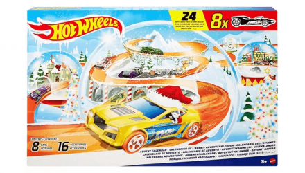 Набор Hot Wheels Адвент-Календарь 2024 1:64 HTG00 White - Retromagaz, image 1