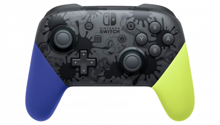 Геймпад Бездротовий Nintendo Switch Pro Controller Splatoon 3 Limited Edition Yellow Blue Б/У - Retromagaz, image 1