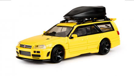 Машинка Premium Hot Wheels Nissan Stagea Autech version 260RS Elite 64 1:64 HWR92 Yellow - Retromagaz, image 1