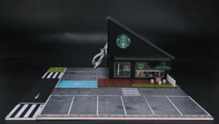 Діорама G-Fans Cafe Starbucks Кав'ярня з Підсвіткою 1:64 - Retromagaz, image 5