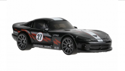 Машинка Базовая Hot Wheels '96 Dodge Viper GTS HW Torque 1:64 JJK50 Black - Retromagaz, image 4