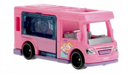 Машинка Базова Hot Wheels Barbie Dream Camper Screen Time 1:64 JJH96 Pink - Retromagaz, image 4
