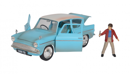 Машинка Jada 1959 Ford Anglia з Фігуркою Harry Potter 1:24 Blue - Retromagaz, image 2