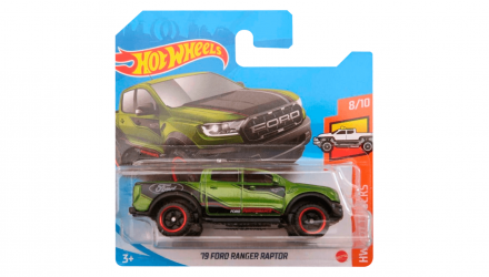 Машинка Базовая Hot Wheels '19 Ford Ranger Raptor Hot Trucks 1:64 GRY96 Green - Retromagaz, image 1