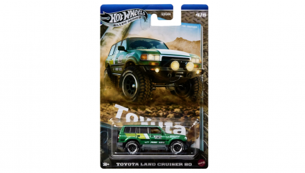 Тематическая Машинка Hot Wheels Toyota Land Cruiser 80 Toyota 1:64 JCB74 Green - Retromagaz, image 1