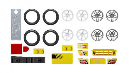 Конструктор Hot Wheels Mattel Brick Shop Speed Honda S2000 JFR88 Yellow - Retromagaz, image 5