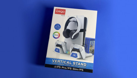 Подставка Проводной Ipega PlayStation 5 Slim з зарядкою для геймпадів DualSense White Новый - Retromagaz, image 2