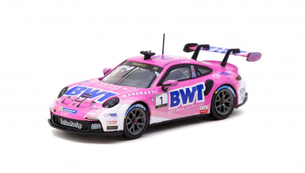 Машинка Premium Tarmac Works Porsche Porsche 911 GT3 Cup (992) Porsche Mobil 1 Supercup 2024 GLOBAL64 1:64 T64-093-24PSC01 Pink - Retromagaz, image 1