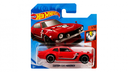 Машинка Базовая Hot Wheels Custom Ford Maverick Muscle Mania 1:64 FYD05 Red - Retromagaz, image 1