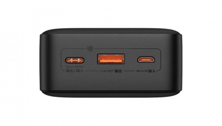 Портативный Аккумулятор Power Bank Baseus Airpow Fast Charge Black 30000 mAh - Retromagaz, image 3