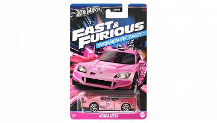 Тематическая Машинка Hot Wheels Honda S2000 Women of Fast & Furious 1:64 HNR88/HRW36 Pink - Retromagaz, image 1