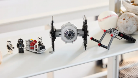 Конструктор Lego TIE Fighter with Imperial Hangar Rack Star Wars 40771 Новий - Retromagaz, image 4