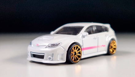 Машинка Базовая Hot Wheels Subaru WRX STI J-Imports 1:64 HKK62 White - Retromagaz, image 2