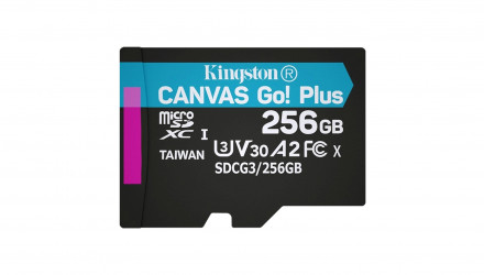 Карта Пам'яті Kingston Canvas Go! Plus UHS-I U3 V30 A2 256Gb Б/У - Retromagaz, image 1