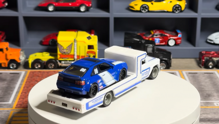 Машинка Premium 2шт Hot Wheels Volkswagen Corrado VR6 та Retro Rig Team Transport 1:64 JHX95 Blue - Retromagaz, image 2