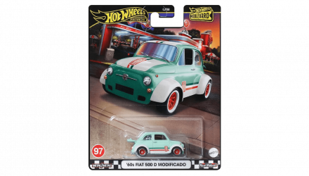 Машинка Premium Hot Wheels '60s Fiat 500 D Modificado Boulevard 1:64 HRT65 Green - Retromagaz, image 5