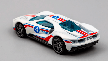 Машинка Базовая Hot Wheels '17 Ford GT Then and Now 1:64 GTB38 White - Retromagaz, image 3