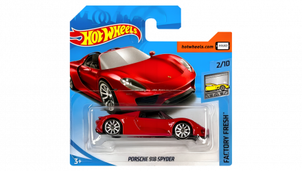 Машинка Базова Hot Wheels Porsche 918 Spyder Factory Fresh 1:64 FJY16 Red - Retromagaz, image 1