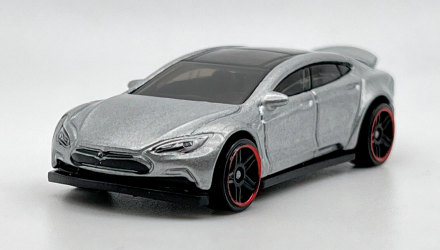 Машинка Базова Hot Wheels Tesla Model S Workshop 1:64 CFH03 Silver - Retromagaz, image 2