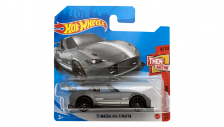 Машинка Базовая Hot Wheels '15 Mazda MX-5 Miata Then and Now 1:64 GTC67 Grey - Retromagaz, image 1