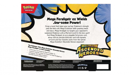 Картки Коллекционная Игра Pokemon Mega Evolution - Ascended Heroes Mega Feraligatr EX Box - Retromagaz, image 4