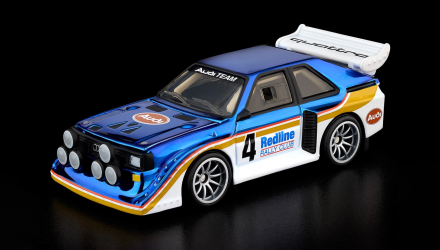 Машинка Premium Hot Wheels 1985 Audi Sport quattro S1 Red Line Club RLC 1:64 JJY70 Blue - Retromagaz, image 1
