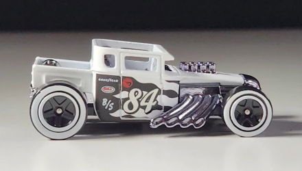 Машинка Базовая Hot Wheels Bone Shaker Treasure Hunts Track Champs 1:64 HTF24 White - Retromagaz, image 3