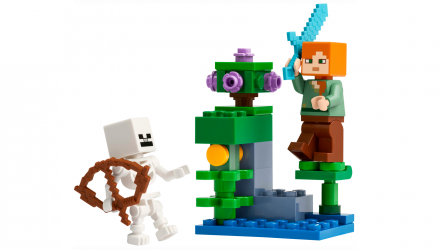 Конструктор Lego Фігурка The Lush Cave Fight Minecraft 30705 min017 Новий - Retromagaz, image 1