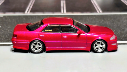 Машинка Premium Tarmac Works VERTEX Toyota Mark II JZX100 1:64 T64G-024-RE Red - Retromagaz, image 3