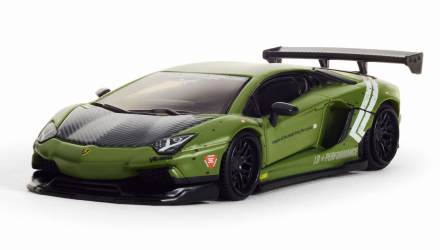 Машинка Premium Hot Wheels LBWK Lamborghini Aventador LP 700-4 Elite 64 1:64 JNF04 Green - Retromagaz, image 1