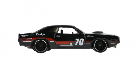 Машинка Базовая Hot Wheels '70 Dodge Hemi Challenger Nightspeed 1:64 JJK79 Black - Retromagaz, image 3