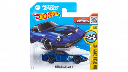 Машинка Базовая Hot Wheels Nissan Fairlady Z Need for Speed Speed Graphics 1:64 DHP27 Dark Blue - Retromagaz, image 1