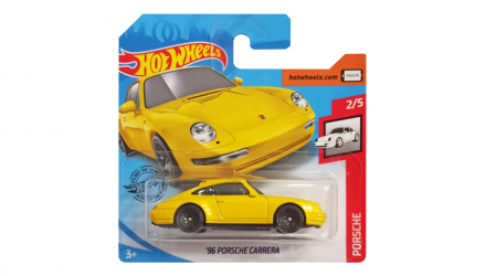 Машинка Базовая Hot Wheels '96 Porsche Carrera Porsche 1:64 GHF18 Yellow - Retromagaz, image 1