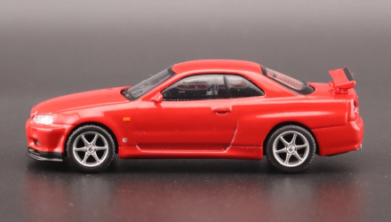 Машинка Premium MINI GT Skyline GT-R (R34) V-Spec 1:64 MGT00796-CH Red - Retromagaz, image 3