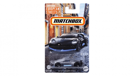 Тематична Машинка Matchbox 2018 Bugatti Divo European Streets 1:64 Blue - Retromagaz, image 1