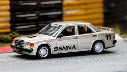Машинка Premium Tarmac Works Mercedes-Benz 190 E 2.3-16 Race of Champion 1984 #11 GLOBAL64 1:64 T64G-047-84R0C11 Grey - Retromagaz, image 1