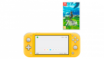 Набір Консоль Nintendo Switch Lite 32GB Yellow Новий + Гра The Legend of Zelda Breath of The Wild Російська Озвучка - Retromagaz, image 1