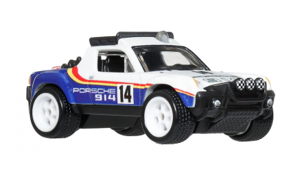 Машинка Premium Hot Wheels Porsche 914 Safari Thrill Climbers 1:64 JKF22 White - Retromagaz, image 1