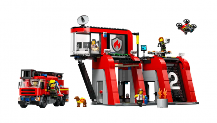 Конструктор Lego Fire Station with Fire Truck City 60414 Новый - Retromagaz, image 2
