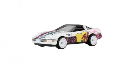 Машинка Premium Hot Wheels Porsche MTV '84 Corvette Pop Culture 1:64 JHW93 White - Retromagaz, image 1