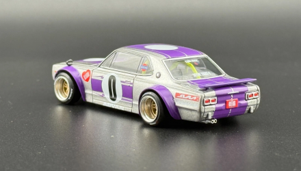 Машинка Premium Kaido House x MiNI GT Nissan Skyline 2000GT-R (KPGC10) Kaido Works V1 1:64 KGMG165 Silver - Retromagaz, image 2