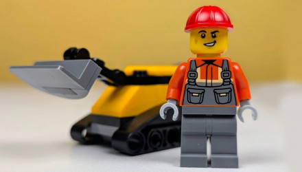 Конструктор Lego Construction Worker with Bulldozer City L0002221 cty1998 Новый - Retromagaz, image 2