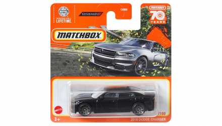 Машинка Большой Город Matchbox 2018 Dodge Charger Highway 1:64 HLD13 Black - Retromagaz, image 1