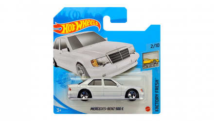 Машинка Базова Hot Wheels Mercedes-Benz 500 E Factory Fresh 1:64 HCY42 White - Retromagaz, image 1