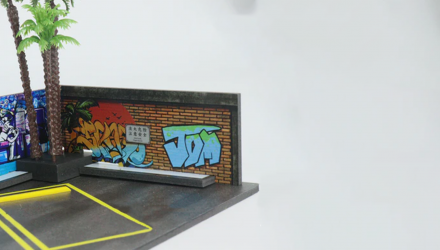 Диорама G-Fans Beach Parking Scene 1:64 710027 Black - Retromagaz, image 5