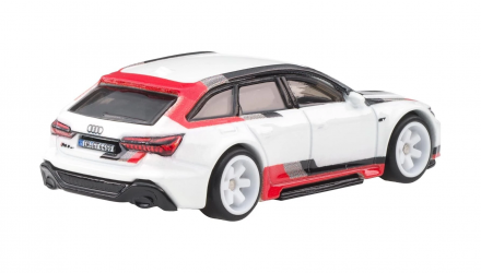 Машинка Premium Hot Wheels Audi RS 6 Avant Fast Wagons 1:64 JBK51 White - Retromagaz, image 2