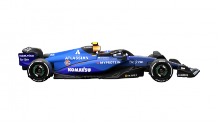 Машинка Premium Hot Wheels Atlassian Williams Racing (#55 Carlos Sainz Jr.) 1:64 JKD85 Blue - Retromagaz, image 3