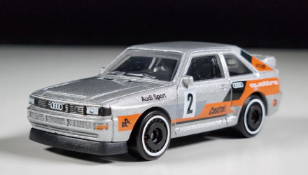 Машинка Базова Hot Wheels '84 Audi Sport Quattro Treasure Hunts Wild Widebody 1:64 JBC33 Silver - Retromagaz, image 1