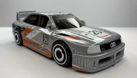 Машинка Базовая Hot Wheels Audi '90 Quattro Peak Pursuit 1:64 JBB20 Silver - Retromagaz, image 2
